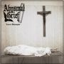 Text: "Abysmal Grief", "Taetra Philosophia". Ein Kreuz mit Jesusfigur hängt über einer mit weißem Tuch bedeckten Liege., CD