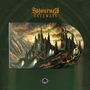 „Sojourner, Gateways“. Eine düstere Landschaft mit einem gotischen Schloss, das von dramatischen Wolken umgeben ist., CD