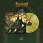 "Sojourner Gateways" und "Avantgarde" sind Texte. Design zeigt düstere Burg vor dramatischem Himmel. Gelbes Vinyl., LP