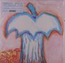 Text: "DEERHOOF APPLE O' 20TH ANNIVERSARY EDITION". Gemälde: Apfel in Blau und Weiß, unten drei Personen mit Schirmen., LP