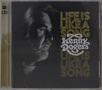 „LIFE IS LIKE A SONG“, „Kenny Rogers“. Schwarz-weiß Porträt eines Mannes mit Bart im Profil., 2 CDs