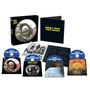Der Text "Thin Lizzy" erscheint mehrmals. Verschiedene CD-Cover sind zu sehen, alle Teil einer Musikbox., 3 CDs und 1 Blu-ray Audio