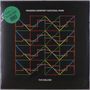 Oben steht "Fanning Dempsey National Park", unten "The Deluge". Bunte geometrische Linienmuster auf schwarzem Hintergrund., LP