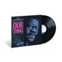 Aufschrift: Joe Henderson "Our Thing". Musiker: Kenny Dorham, Andrew Hill, Eddie Khan, Pete La Roca. Cover mit Porträt.