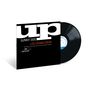 Cover mit „UP“, „SUNNY SIDE“, „LOU DONALDSON“, Bandmitglieder aufgelistet, ein schwarzes Vinyl ragt hervor., LP