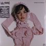Text: "lola young", "THE PUNCHING BAG EDITION", "I'M ONLY SMILING FOR MYSELF". Frau in rosa Rüschenkleid., LP