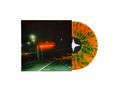 Text: "AND I'D DO IT AGAIN" auf einem leuchtenden Schild, "only the poels" unten. 
Eine farbige Vinyl-Schallplatte daneben., LP