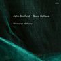 Text: "John Scofield, Dave Holland, Memories of Home, ECM." Grünes, wellenförmiges, strukturiertes Muster.
