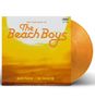 "The Very Best of The Beach Boys: Sounds of Summer" steht auf gelbem Hintergrund, dazu eine orangefarbene Schallplatte., LP