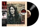 "50th Anniversary Remaster", "Rory Gallagher - Calling Card". Foto eines Mannes mit langen Haaren vor einer Backsteinmauer., LP