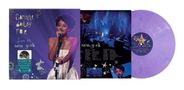 "Corinne Bailey Rae Live in New York." Eine Sängerin am Mikrofon; Lavendel-vinyl Schallplatte., LP