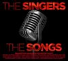 "The Singers, The Songs" in roter Schrift, darunter bekannte Künstlernamen, links ein großes Retro-Mikrofon., 3 CDs
