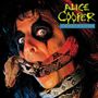 Text: "ALICE COOPER CONSTRICTOR". Gesicht mit dramatischem Make-up und Schlange, die sich um den Hals windet., CD