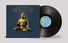 Albumcover mit goldener Buddha-Statue vor blauem Hintergrund. Text: "CAT STEVENS' BUDDHA AND THE CHOCOLATE BOX". Schallplatte sichtbar., LP