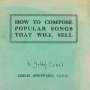 Bob Geldof: How To Compose Popular Songs That Will Sell, CD