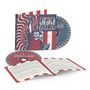 Buch mit Texten über "Grateful Dead, July 16, Fillmore Auditorium, San Francisco, CA", CD mit Skelett im Stil der Freiheitsstatue., 2 CDs