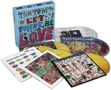 Box-Set mit "Tom Tom Club: Let There Be Love". Enthält CDs und bunte Cover mit verspielten Illustrationen., 6 CDs