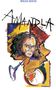 Text: "AMANDLA" und "MILES DAVIS". Buntes, abstraktes Porträt eines Mannes, mit Musikinstrumente-Elementen.