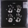 "Kaleo", "10th Anniversary 2-LP Deluxe Edition", "A/B". Vier weiße Handabdrücke auf schwarzem Hintergrund., 2 LPs