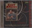"Chet Atkins", "In Session", "Including: The Everly Brothers, Elvis Presley..." Ein Mann mit Gitarre, Vintage-Design.