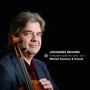 Text: "JOHANNES BRAHMS Complete works for viola - Vol. 1 Mikhail Zemtsov & friends." Ein Mann mit einer Bratsche., CD
