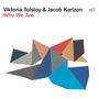 "Viktoria Tolstoy & Jacob Karlzon Who We Are." Bunte geometrische Formen auf weißem Hintergrund., CD