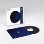 „Vijay Iyer Solo“ und „Past is Present“. Schallplattencover mit dunklem elliptischem Motiv auf weißem Hintergrund., LP