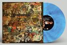 "The Sheila Divine", "The Middle Ages". Collage aus Retro-Bildern mit blauer Schallplatte., LP
