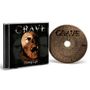Text: „GRAVE“, „Hating Life“. 
Links CD-Cover mit Zombie, rechts CD mit Reliefmotiv., CD