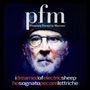 Texte: "pfm", "Premiata Forneria Marconi", "idreamedelectricsheep", "hosognatopecoreelettriche". Porträt eines älteren Mannes., 2 LPs
