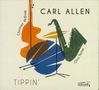 "Carl Allen", "Christian McBride", "Chris Potter", "Tippin'". Bunte Illustration mit Kontrabass, Saxophon und Notenständer., CD