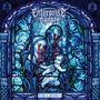 Text: "ENTREPRISE SACRÉE" und "THE CHOSEN." 
Illustration: Blaues, gotisches Glasfenster mit Maria, Josef und dem Jesuskind. Rote Details., 2 LPs