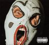 Texte: "KRAV BOCA HERETIC EXPLICIT CONTENT." 
Eine schreiende Person trägt eine weiße Maske mit gemalten Konturen., LP