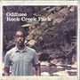 Text: "Oddisee Rock Creek Park". Eine Person steht vor einem Wald und einem Bachlauf.