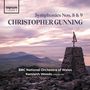 "Symphonies Nos. 8 & 9, Christopher Gunning. BBC National Orchestra of Wales, Kenneth Woods conductor." Berge und Küste bei Sonnenuntergang., CD