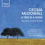"Cecilia McDowall: A Tree is a Song. Secular choral works. Bäume vor blauem Himmel auf gelbem Feld.", CD