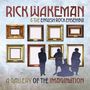 Text oben: "RICK WAKEMAN & THE ENGLISH ROCK ENSEMBLE". Unten: "A GALLERY OF THE IMAGINATION". Silhouetten vor Rahmen., 2 LPs