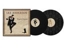"Ian Anderson" und "Rupi’s Dance". Ein Mann spielt Flöte, eine schwarze Katze unten. Schallplatten zeigen ähnliches Design.