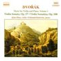 Antonin Dvorak (1841-1904): Sonate für Violine & Klavier op.57, CD