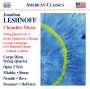 Jonathan Leshnoff (geb. 1973): Kammermusik, CD