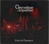 Text: "Ann Wilson & Tripsitter" und "Live In Concert". Eine Band auf der Bühne mit roter Beleuchtung., CD