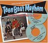 Texte: "Teen Beat Mayhem", "Slipped Thru The Cracks", "The Sky Is Falling", "Something’s Going Wrong". Eine Band mit Gitarren.