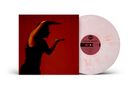 "Ghost Funk Orchestra, A Side: In the Bane of Dreams, King of Moths. Silhouette einer Frau vor rotem Hintergrund.", LP