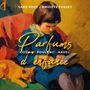 „Parfums d'enfance“ steht in gelber Schrift. Illustration: Kind liest, Katze ruht daneben., CD