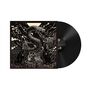 Eine Vinyl-Schallplatte mit einem Cover, das eine Schlangenskulptur vor einem düsteren, wolkigen Himmel zeigt., LP