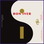 Bon Iver, 22 (OVER S∞∞N) Bob Moose Extended Cab Version; abstrakte Grafik in Schwarz und Weiß mit goldenen Elementen., LP