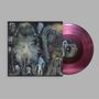 "Dinosaur Jr." und "there near" stehen auf einer lilafarbenen Schallplatte. Kunstwerk zeigt abstrakte, organische Formen., LP