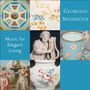 "Georgian Splendour: Music for Elegant Living." Mosaik mit antiken Gegenständen, Skulpturen und klassischen Mustern.