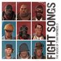 FIGHT SONGS: THE MUSIC OF TEAM FORTRESS 2. Neun Charakterporträts in einem 3x3-Raster, mit verschiedenen Ausdrücken., 2 LPs