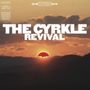 "The Cyrkle Revival" in Weiß über Sonnenuntergang mit Bergen und Wolken im Hintergrund., LP